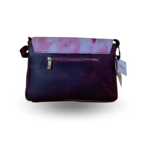 Cartera Artesana rosa con mariposas