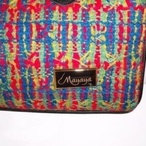 Baúl julieta en cuero y tela en telar manual